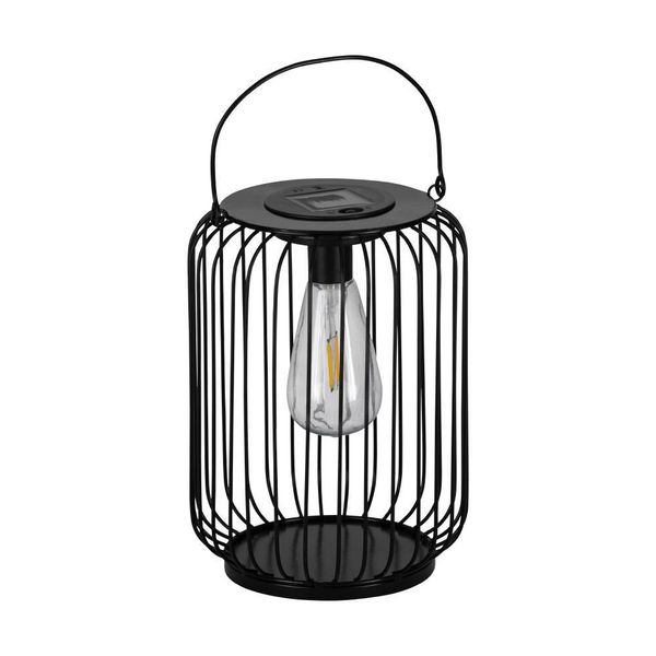 Eglo 48948 Z_SOLAR LED 2-fach Gartenleuchte 2x0,06W 190x190mm Schwarz Transparent warmweiss