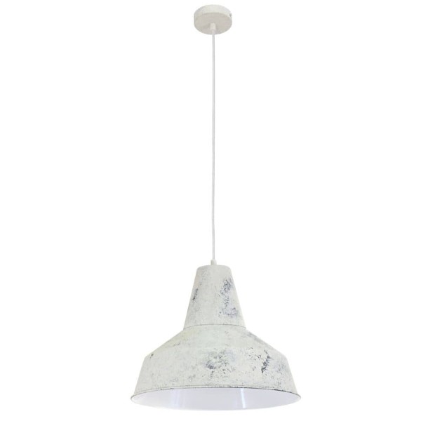 Eglo 49249 Somerton Hängeleuchte E27 Stahl weiss gekalkt