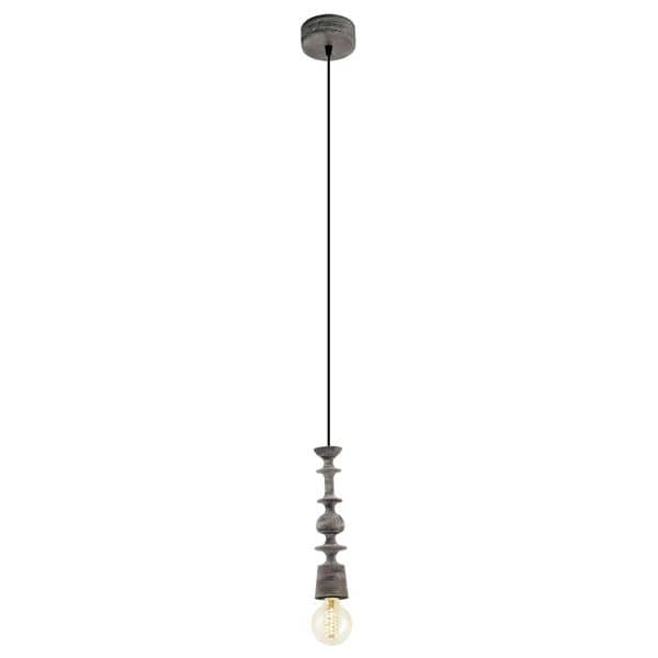 Eglo 49375 Avoltri Hängeleuchte E27 Holz schwarz-patina