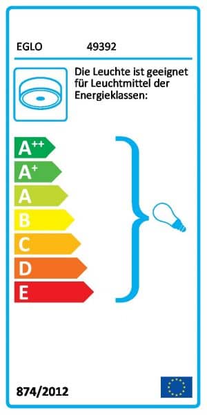 Eglo Deckenleuchte Charterhouse 2x60W Glas Clean-Design