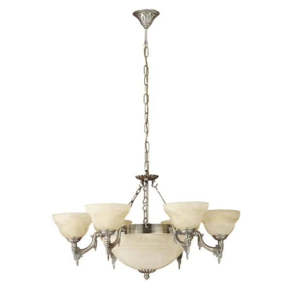 Eglo 85858 Marbella Hängeleuchte 9xE14 Metallguss brüniert champagner