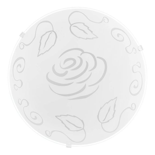 Eglo 89238 MARS 1 E27 Deckenleuchte Ø250mm Weiss Motiv Rose