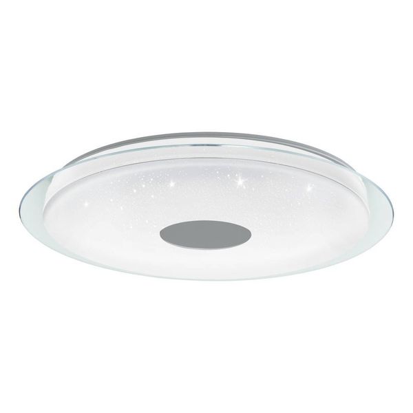 Eglo 900006 LANCIANO-Z LED Deckenleuchte 38,1W Ø770mm Weiss Chrom steuerbare Lichtfarbe dimmbar