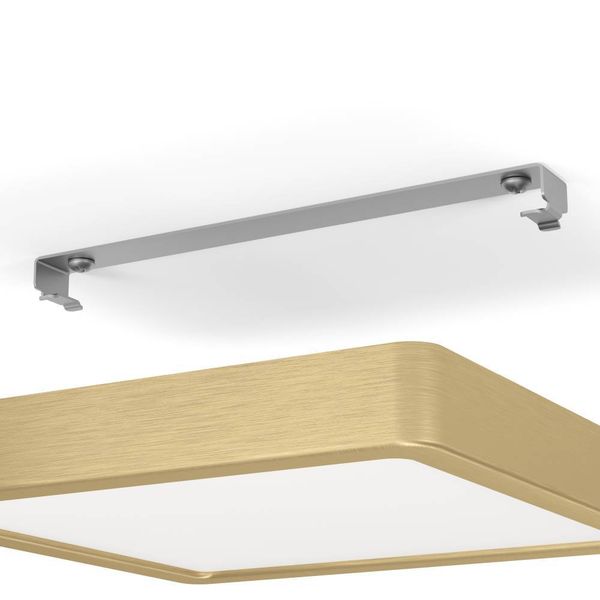 Eglo 900183 FUEVA 5 LED Deckenleuchte 17W 210x210mm Messing-Gebürstet Weiss warmweiss