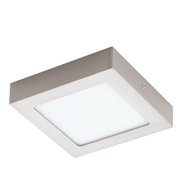 Eglo LED Decken-Aufbauleuchte Fueva 1 11W nickel-matt eckig 94524