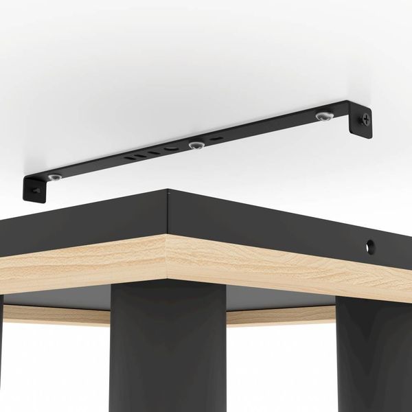 Eglo 900435 VALCASOTTO 1 LED GU10 4-fach Deckenleuchte 4x4,5W 370x370mm Schwarz Braun