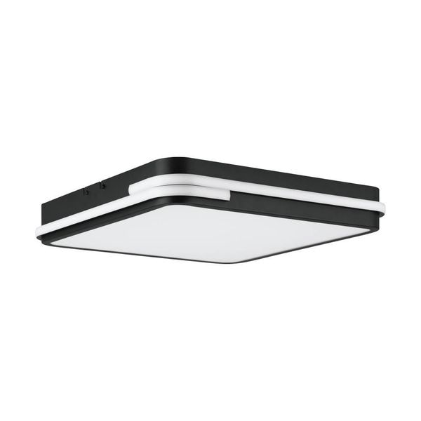 Eglo 900477 GENOVESE-Z LED Deckenleuchte 22W 470x470mm Schwarz Weiss steuerbare Lichtfarbe dimmbar