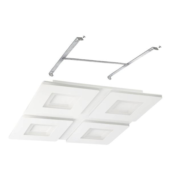 Eglo 900481 PADROGIANO-Z LED Deckenleuchte 26,2W 450x450mm Weiss steuerbare Lichtfarbe dimmbar