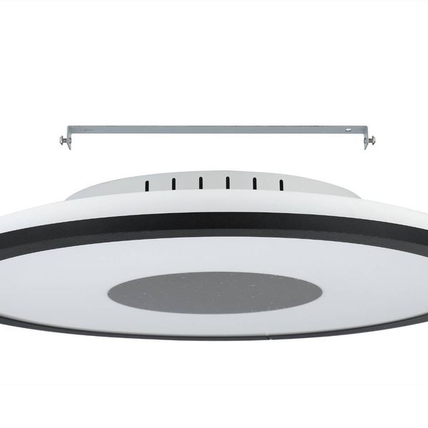 Eglo 900558 MARMORATA LED Deckenleuchte 18W, 9W Ø450mm Schwarz Weiss warmweiss