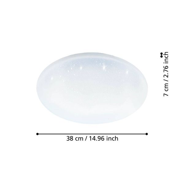 Eglo 900636 TOTARI-Z LED 4-fach Außen-Deckenleuchte 4x4,8W Ø380mm Weiss steuerbare Lichtfarbe IP44 dimmbar