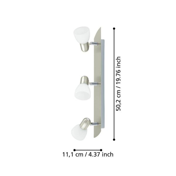 Eglo 90985 ENEA E14 3-fach Deckenleuchte 500x70mm Weiss