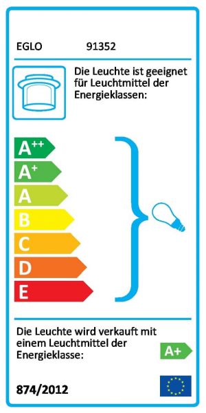 Eglo LED Aufbauleuchte Loke1 5W alu-gebürstet warmweiss