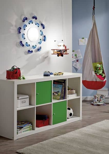 Eglo 92146 Viki 1 Kinderleuchte für Wand- und Decke E27 blau