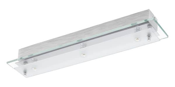 Eglo 93886 Fres 2 LED Wandleuchte / Deckenleuchte 3x5.4W Stahl chrom klar weiss