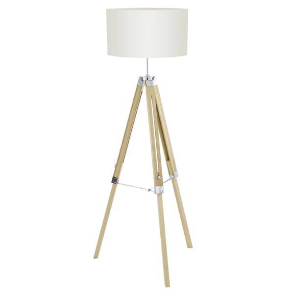 Eglo 94324 Lantada Stehleuchte E27 Holz Stahl natur