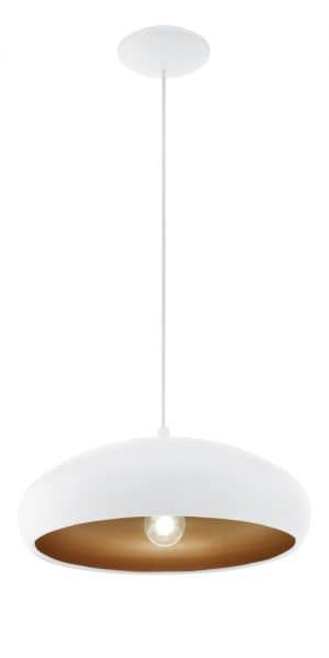 Eglo Hängeleuchte Mogano E27 weiss und Kupfer