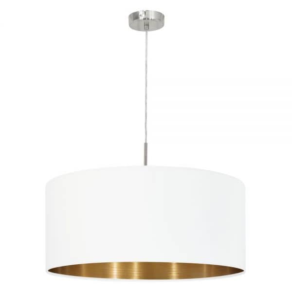 Eglo Hängeleuchte Pasteri Ø53cm E27 weiss-Kupfer