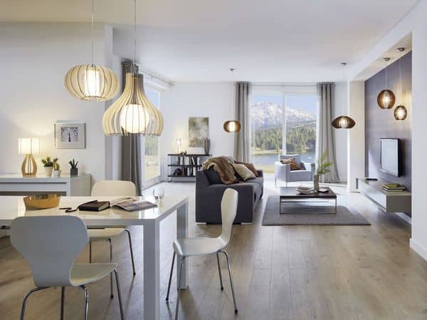 Eglo 95589 Stellato 3 Deckenleuchte E27 Holz Glas braun