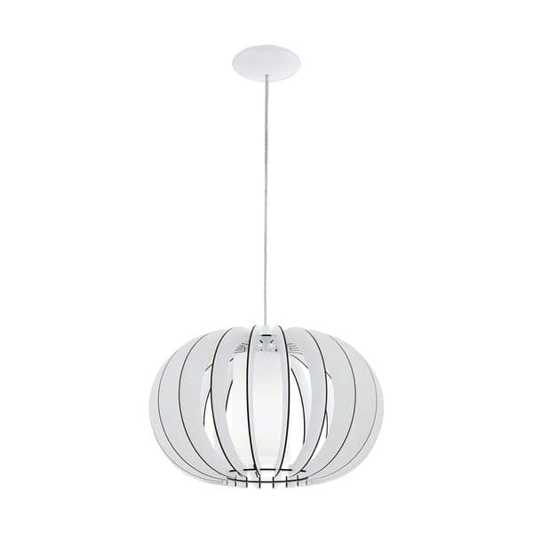 Eglo 95606 Stellato 2 Hängeleuchte E27 Holz weiss