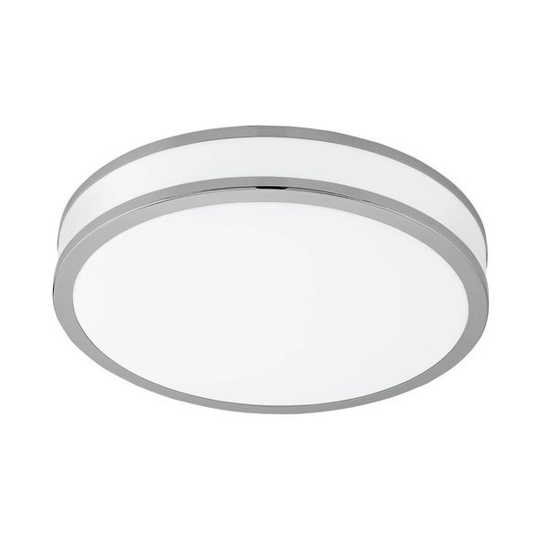 Eglo 95682 PALERMO 2 LED Deckenleuchte 15,6W Ø280mm Weiss Chrom warmweiss