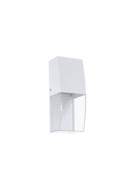 Eglo 95991 SERVOI LED Außen-Wandleuchte 3,7W Weiss Transparent Warmweiss IP44