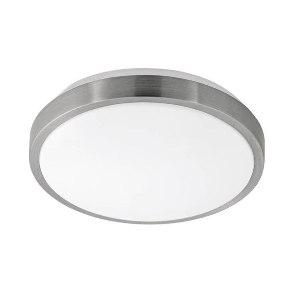 Eglo 96032 COMPETA 1 LED Deckenleuchte 15,6W Ø245mm Weiss Nickel-Matt warmweiss