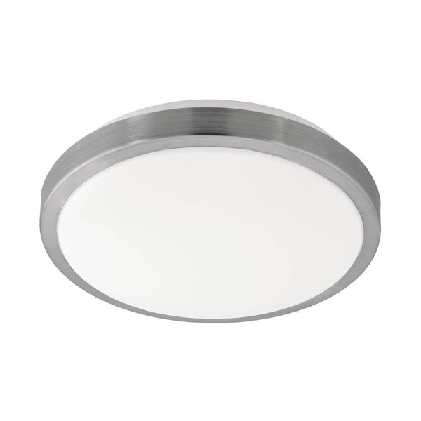 Eglo 96033 COMPETA 1 LED Deckenleuchte 18W Ø325mm Weiss Nickel-Matt warmweiss