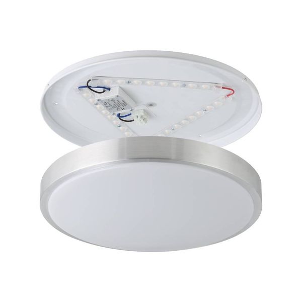 Eglo 96034 COMPETA 1 LED Deckenleuchte 20W Ø430mm Weiss Nickel-Matt warmweiss