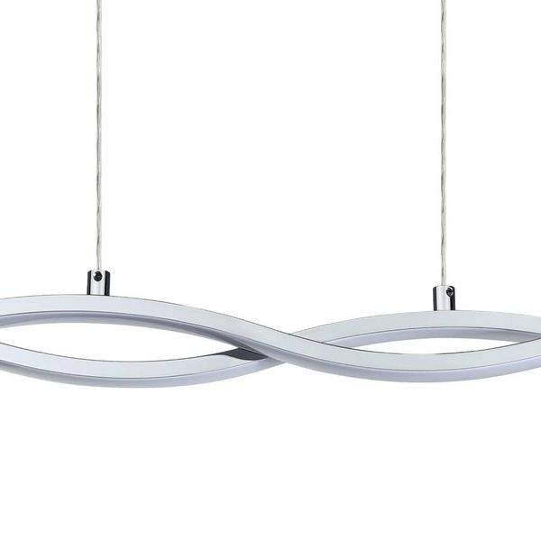 Eglo 96103 LASANA 2 LED Hängeleuchte 19W 870x80mm Chrom Weiss warmweiss