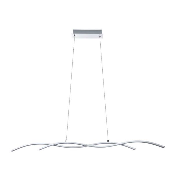 Eglo 96104 LASANA 2 LED 2-fach Hängeleuchte 2x13W 1200x80mm Chrom Weiss warmweiss