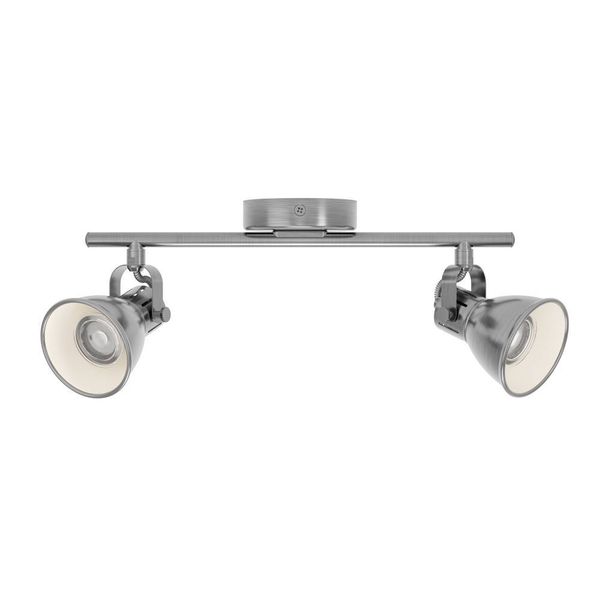 Eglo 96553 SERAS LED GU10 2-fach Spotleuchte 2x3W 370x65mm Nickel-Antik