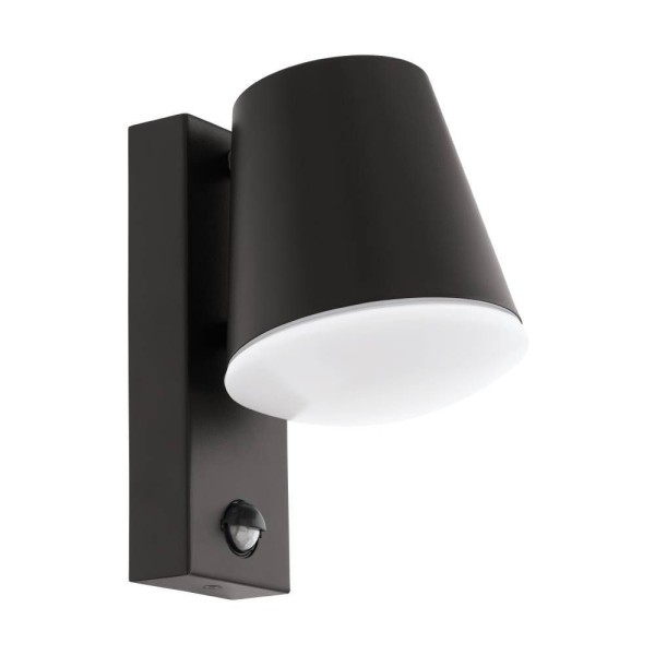 Eglo 97451 CALDIERO E27 Außen-Wand-/Deckenleuchte Sensor Anthrazit Weiss IP44