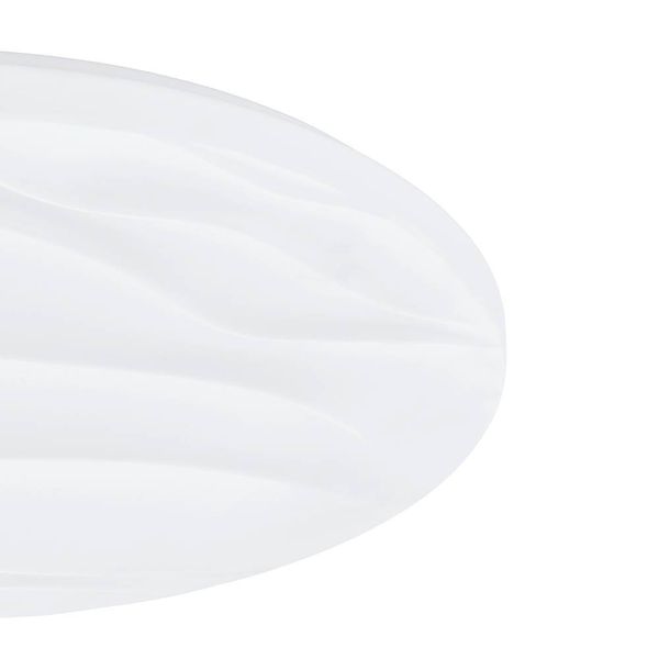 Eglo 99344 BENARIBA LED Deckenleuchte 22W Ø440mm Weiss warmweiss