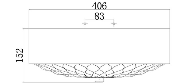 Elstead Botanic Deckenleuchte E27 3-fach 15cm Dunkel gealtertes Messing