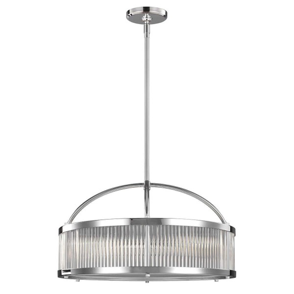 Elstead Paulson LED Hängeleuchte G9 6-fach Chrom IP44