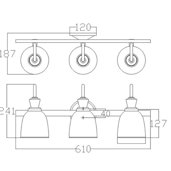 Elstead Cora LED Wandleuchte G9 3-fach Poliertes Chrom IP44