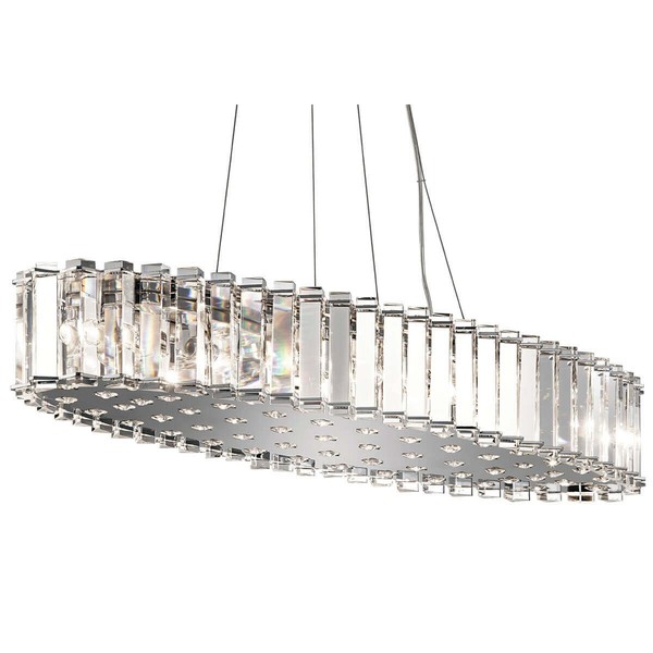 Elstead Crystal Skye LED Hängeleuchte G9 12-fach 13cm Chrom