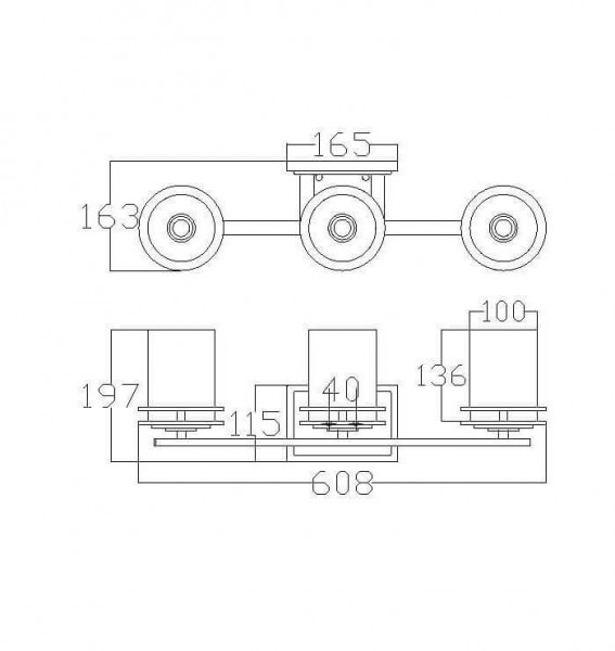 Elstead Hendrik LED Wandleuchte G9 3-fach Poliertes Chrom IP44