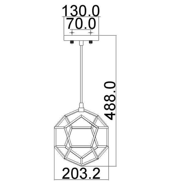 Elstead Rocklyn Hängeleuchte E27 24cm Rohstahl