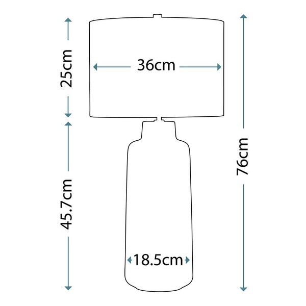 Elstead Maryland Tischleuchte E27 Hellbraun und mattes Graphit Weiß, Made in UK