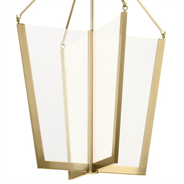 Elstead Calters LED Hängeleuchte 73cm Champagner-Gold