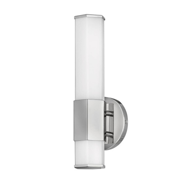 Elstead Facet LED Wandleuchte Poliertes Chrom Opal geätzt IP44