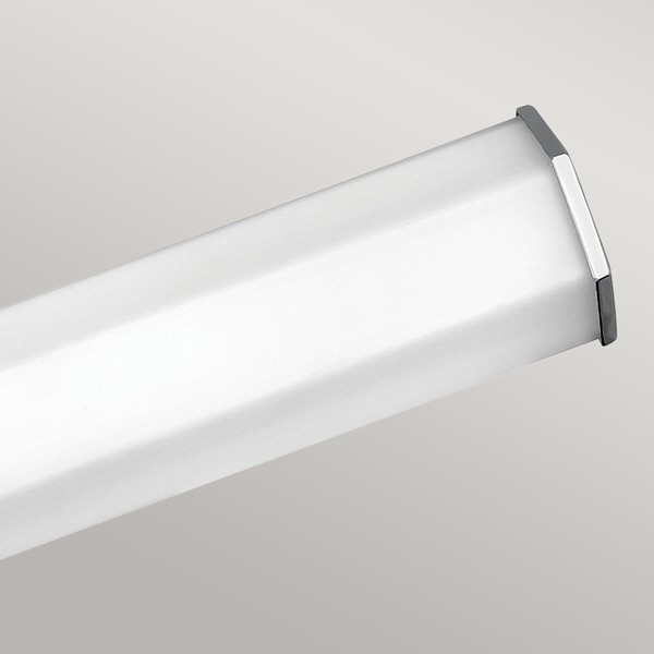 Elstead Facet LED Wandleuchte 2-fach Poliertes Chrom Opal geätzt IP44