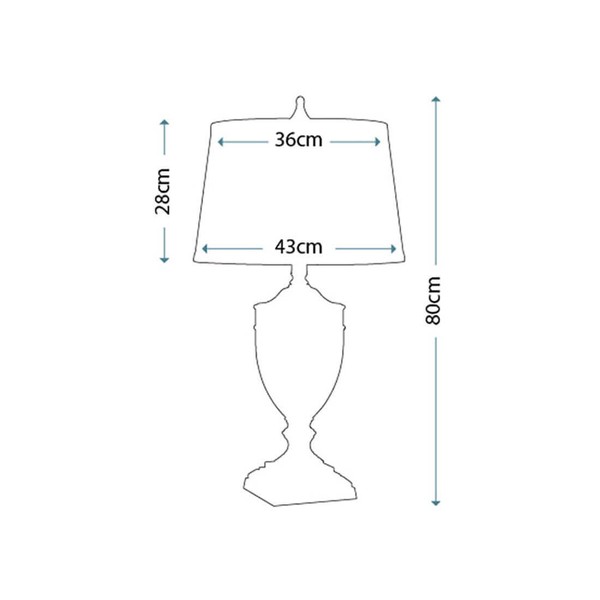 Elstead Dennison Tischleuchte E27 Poliertes Nickel