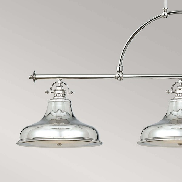 Elstead Emery Hängeleuchte E27 3-fach 56cm Imperial Silber