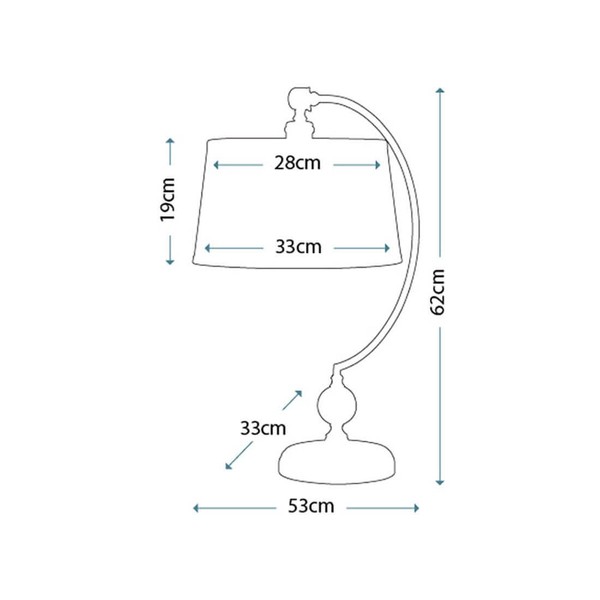 Elstead Jenkins Tischleuchte E27 Poliertes Nickel