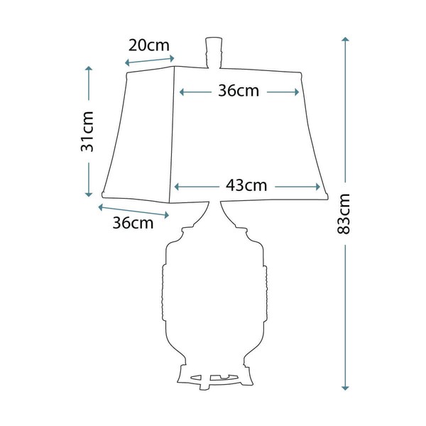 Elstead Rigging Tischleuchte E27 1-fach Quecksilberglas Sand