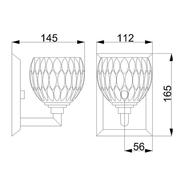 Elstead Serena LED Wandleuchte G9 Poliertes Chrom IP44