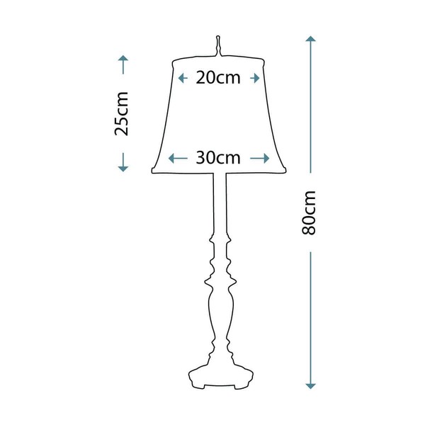 Elstead Maine Tischleuchte E27 1-fach Antikes Nickel Chelsea Schwarz