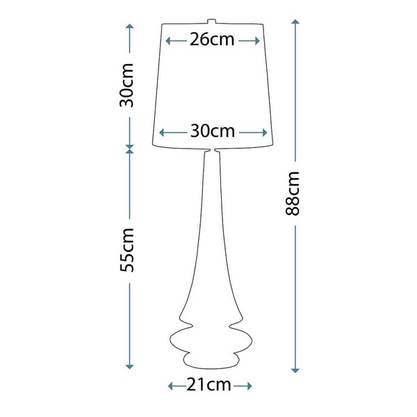 Elstead Spin Tischleuchte E27 Grau Dunkelgrau, Made in UK